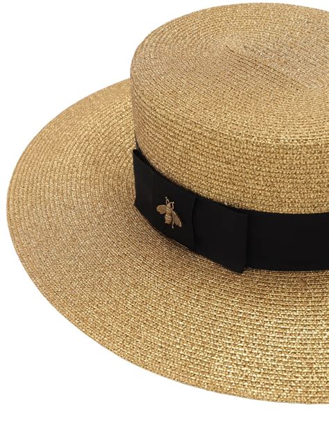 gucci inspired straw hat.